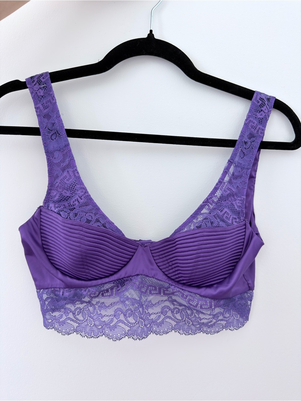 Versace Lavender Lace Bralette